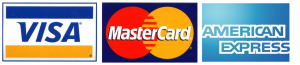 Visa, MasterCard, AMEX